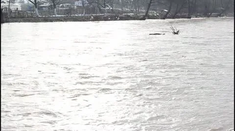Flood and river Stock Footage 22241307