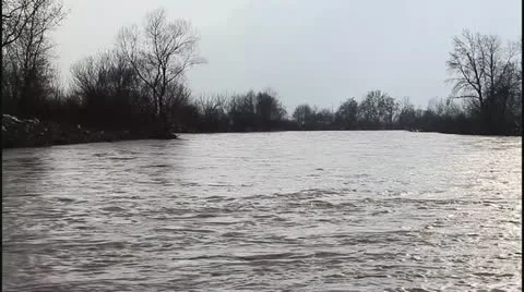 Flood and river Stock Footage 22242562