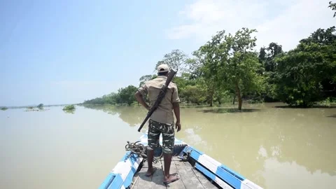 Flood in Assam Stock-Footage 134394374