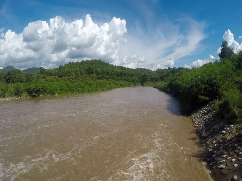 Flood dam water Stock Footage 78211378
