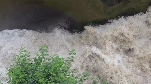 Flood Danger During Heavy Rainfall Stock Footage 326287271