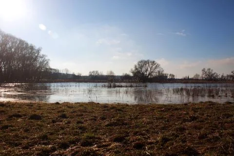 Flood in Germany Stock Photos