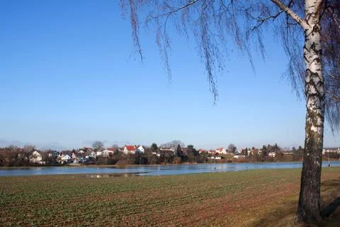 Flood in Germany Stock Photos