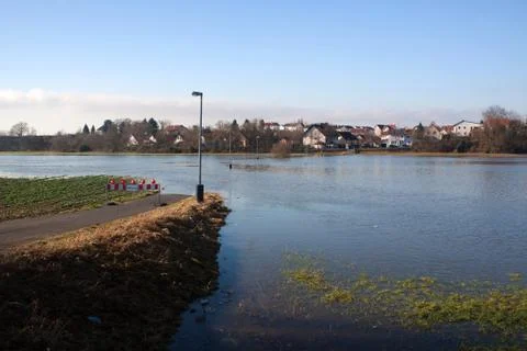 Flood in Germany Stock Photos