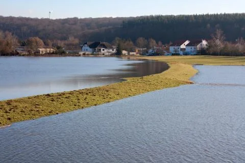 Flood in Germany Stock Photos