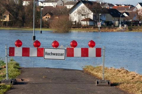 Flood in Germany Stock Photos