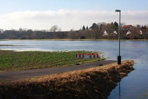 Flood in Germany Stock Photos