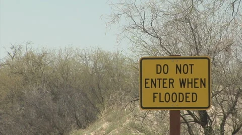 Flood Hazard Video stock 54757947
