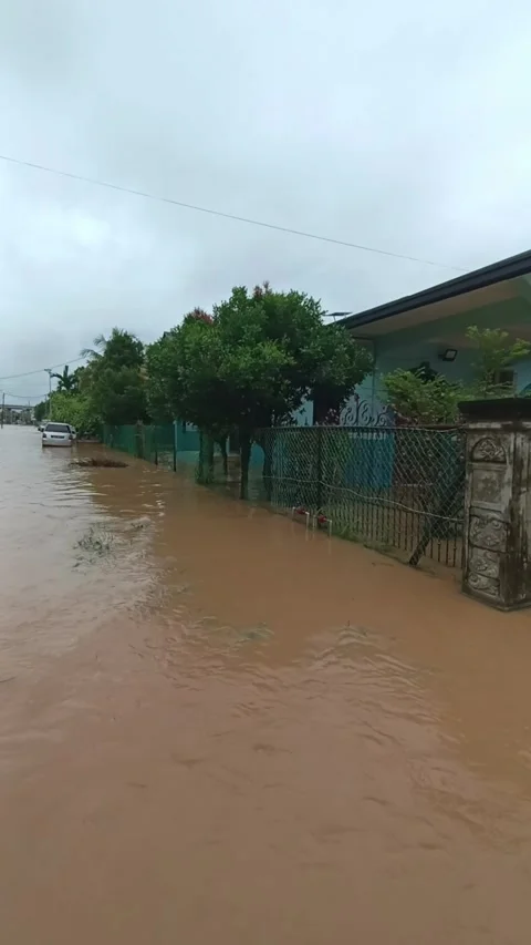Flood in the home area Video stock 278437841