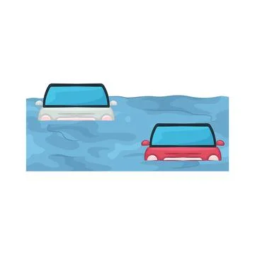 Flood Illustration Stock Illustration