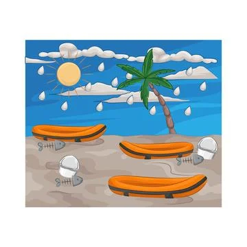 Flood Illustration Stock Illustration