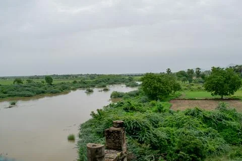 Flood in India Stock Photos