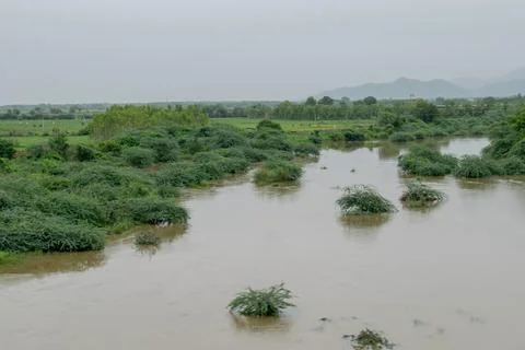 Flood in India Stock Photos