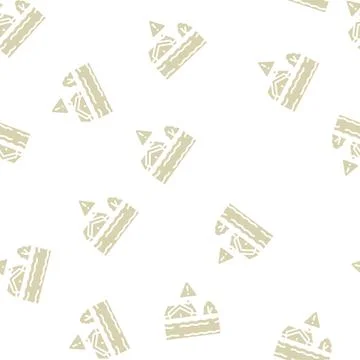Flood land glyph seamless pattern Stock Illustration
