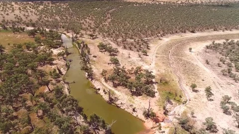 Flood Plain Stock Footage 80144618