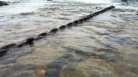 Flood of a river in 4k uhd Stock Footage 48677874