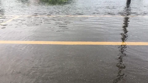 Flood road Stock-Footage 90954454