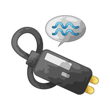 Flood sensor illustration Illustrazione stock