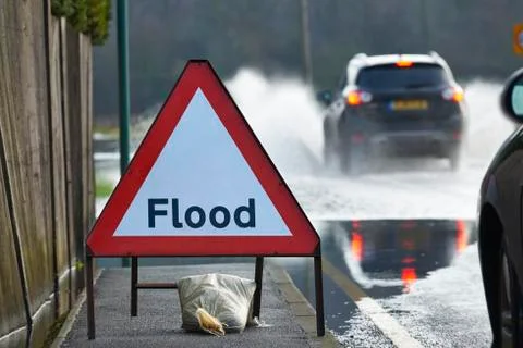 Flood Sign Stock Photos