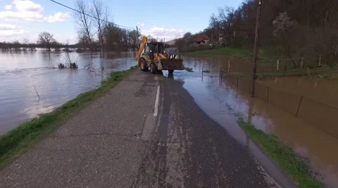 Flood traffic Stock Footage 64205093