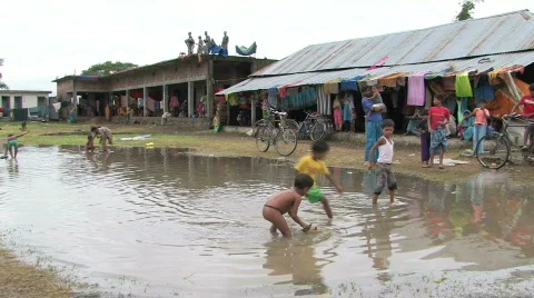 Flood victoms Stock Footage 185756