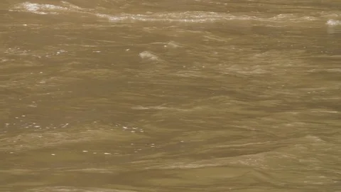 Flood Water Moving Slowly Stock Footage 75952674