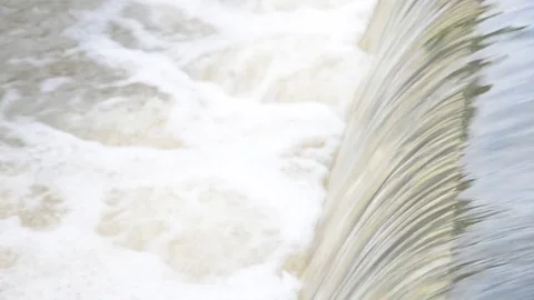 Flood water in nature Stock Footage 77703545