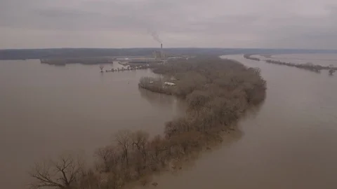 Flood waters  Stock Footage 105422793