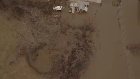 Flood waters Stock Footage 105423591