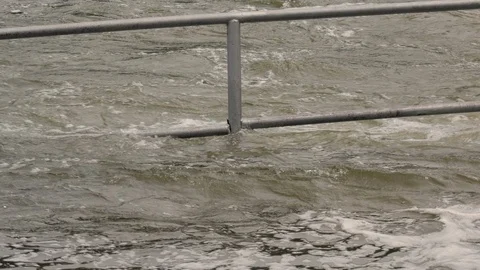Flood waters Stock Footage