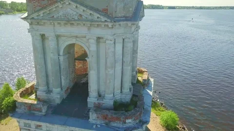 The flooded belfry of St. Nicholas Cathedral Stock Footage 76928898