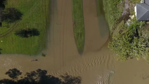 Flooded boulevard global warming climate change Stock Footage 140885196