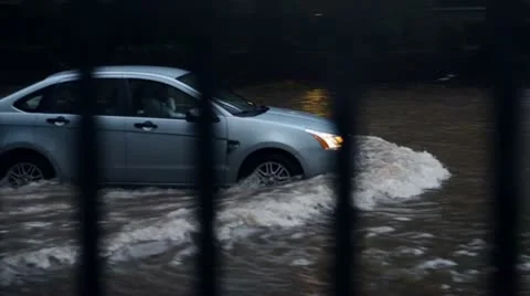 Flooded city Stock Footage 15865742