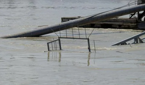 Flooded city Stock Photos