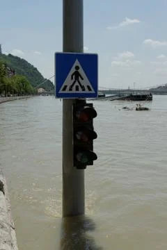 Flooded city Stock Photos
