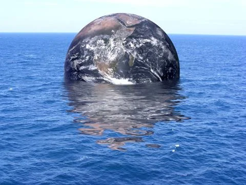 Flooded Earth Stock Illustration