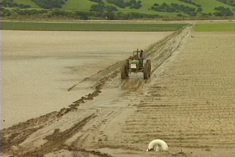 Flooded farm 03 Stock Footage 644550
