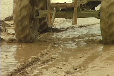 Flooded farm 04 Stock Footage 644563