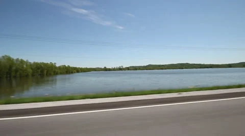 Flooded Field Stock Footage 5215296