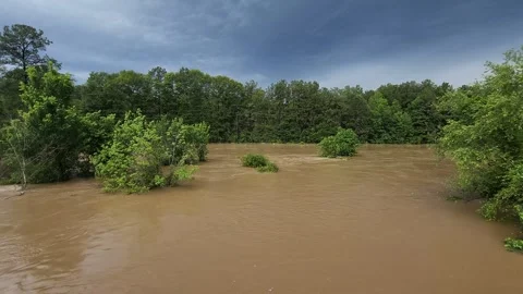Flooded Field Stock Footage 274367093