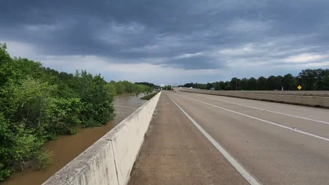 Flooded Highway Stock Footage 274367092