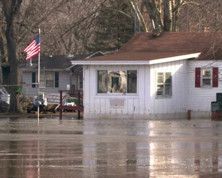 Flooded House 2 Stock Footage 283219