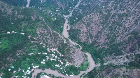 Flooded mountain valley Stock Footage 342303293
