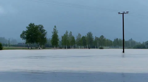Flooded murnau moor Stock-Footage 24707477