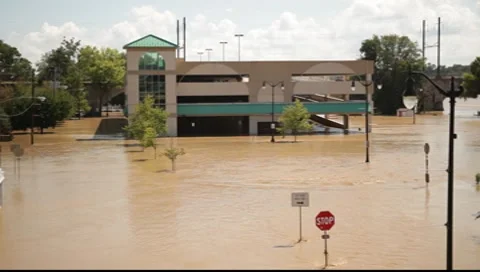 Flooded Parking Garage 스톡 동영상 8649328