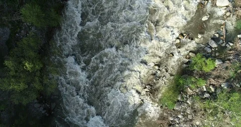 A flooded river Stock Footage 100827869