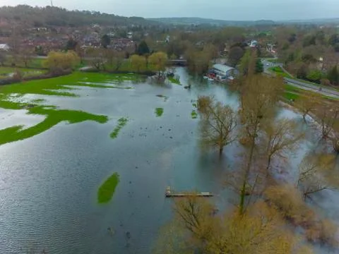 Flooded River Stock Photos