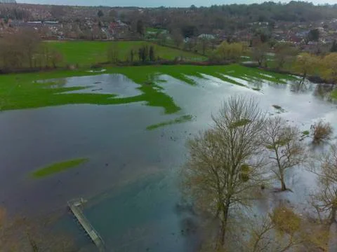 Flooded River Stock-Fotos