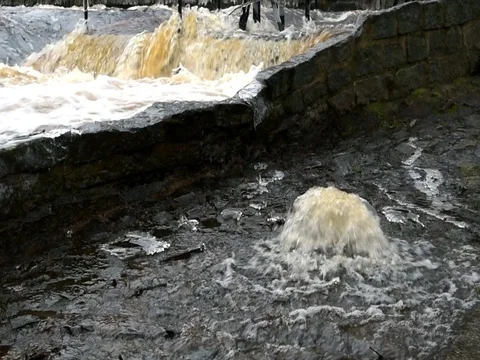 Flooded road Stock Footage 84759871