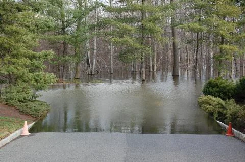 Flooded Road Stock Photos